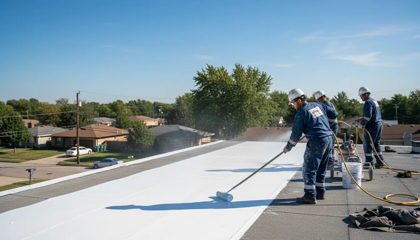 Commercial roof coating in South Elgin, IL near me
